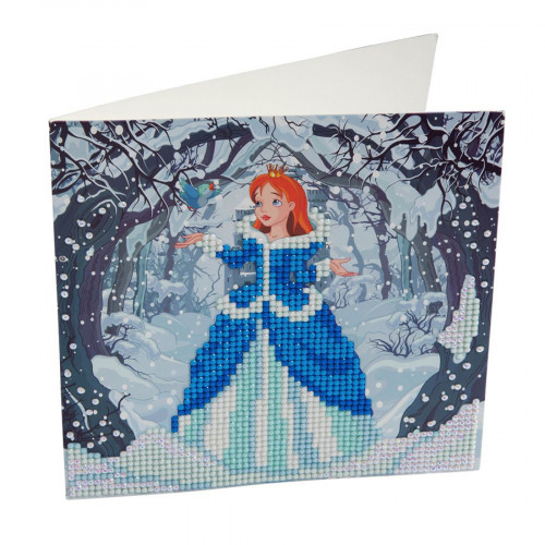 CRYSTAL ART Broderie diamant Carte 18 x 18 cm Princesse