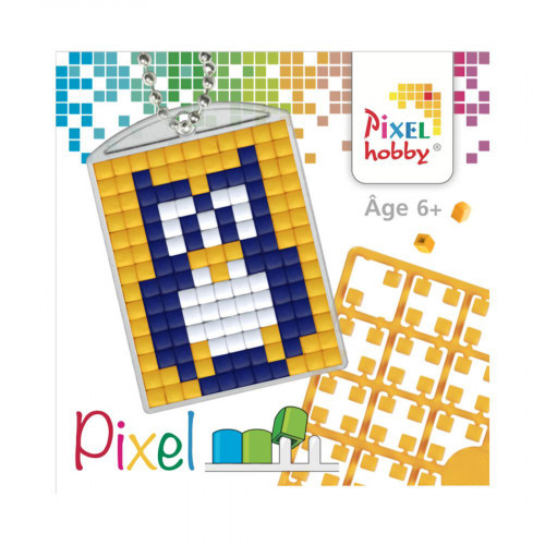 PIXEL Kit créatif porte-clés 4 x 3 cm - Hibou