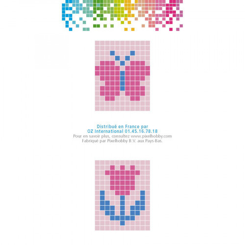 PIXEL Kit créatif porte-clés 4 x 3 cm - Papillon