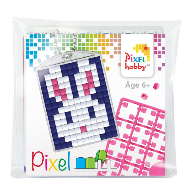 PIXEL Kit créatif porte-clés 4 x 3 cm - Lapin
