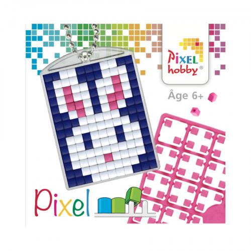 PIXEL Kit créatif porte-clés 4 x 3 cm - Lapin