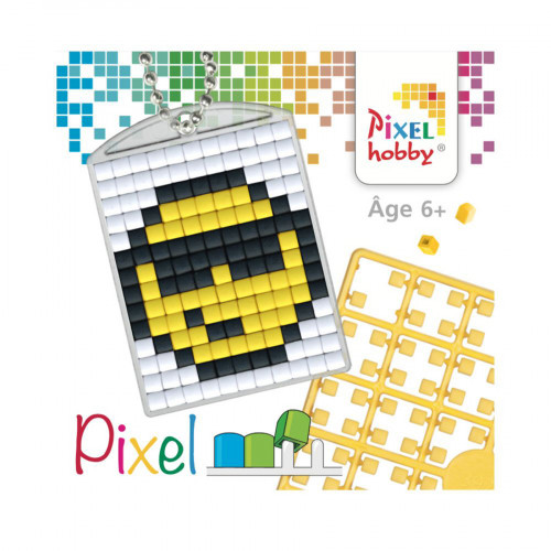 PIXEL Kit créatif porte-clés 4 x 3 cm - Emoticône