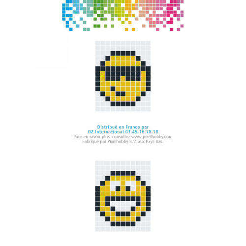 PIXEL Kit créatif porte-clés 4 x 3 cm - Emoticône