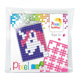 PIXEL Kit créatif porte-clés 4 x 3 cm - Licorne