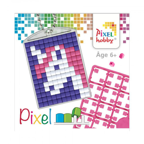 PIXEL Kit créatif porte-clés 4 x 3 cm - Licorne