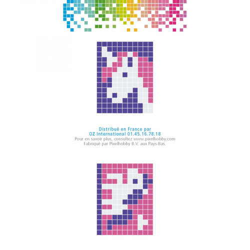 PIXEL Kit créatif porte-clés 4 x 3 cm - Licorne