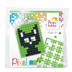 PIXEL Kit créatif porte-clés 4 x 3 cm - Chat