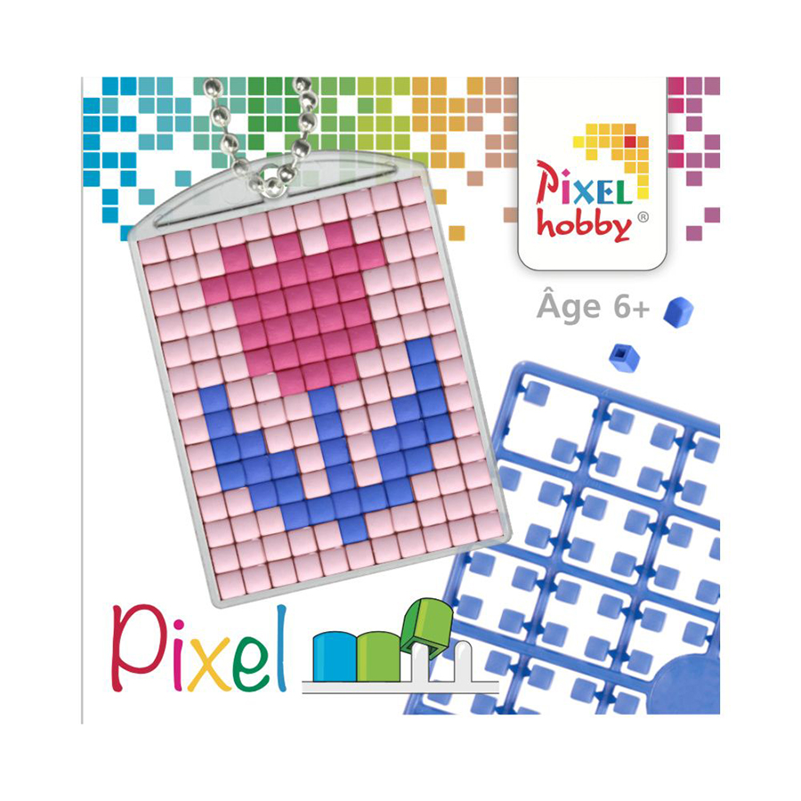 Kit créatif Pixel 3 porte-clés + livret 38 modèles - Animaux Kit créatif Pixel 3 porte-clés + livret 38 modèles - Animaux