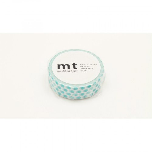 Masking Tape 7 m x 15 mm Pois Bleu Lagon