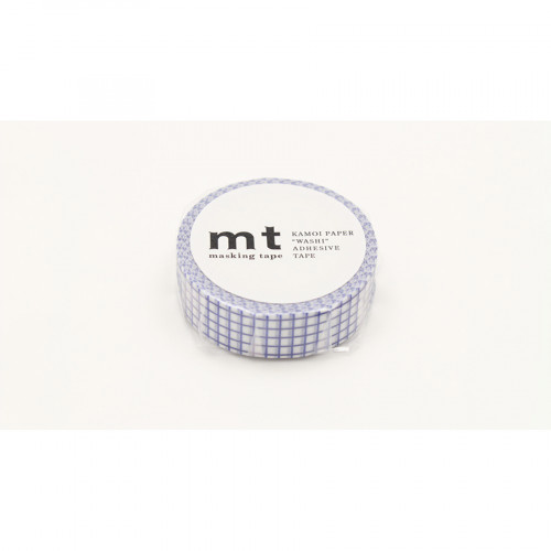 Masking Tape 7 m x 15 mm Quadrillé Bleu