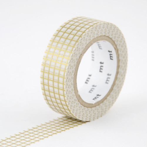 Masking Tape 7 m x 15 mm Quadrillé Or