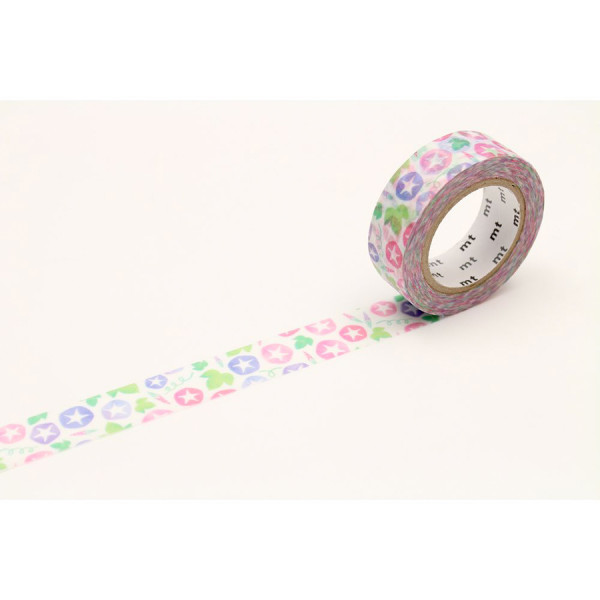 Masking Tape 7 m x 15 mm Fleur Belle de jour