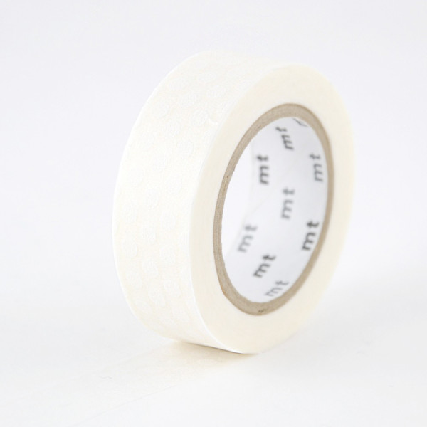 Masking Tape 7 m x 15 mm Pois Blanc