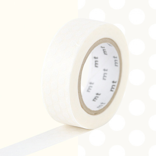 Masking Tape 7 m x 15 mm Pois Blanc