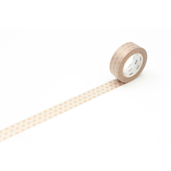 Masking Tape 7 m x 15 mm Étoile Or Asanoha Sinchu