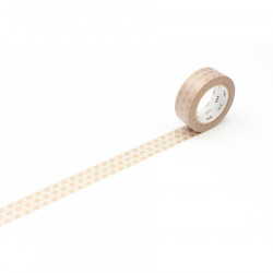 Masking Tape 7 m x 15 mm Étoile Or Asanoha Sinchu