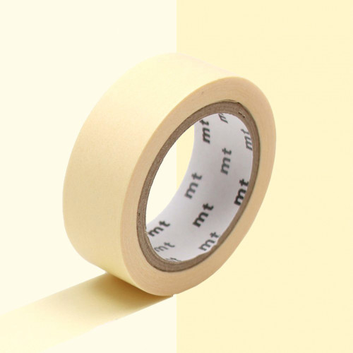 Masking Tape 7 m x 15 mm Uni Pastel Jaune