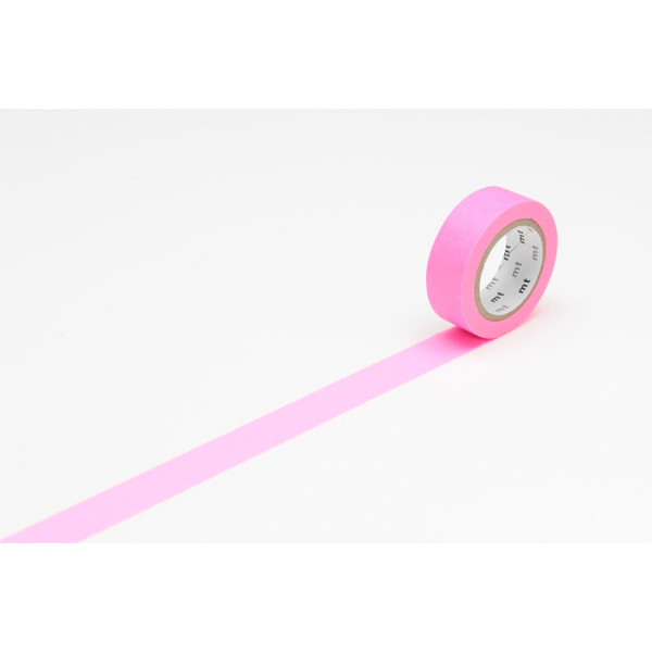 Masking Tape 7 m x 15 mm Uni Rose Fluo