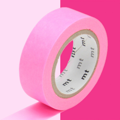 Masking Tape 7 m x 15 mm Uni Rose Fluo