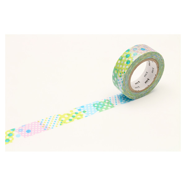 Masking Tape 7 m x 15 mm Collage Pois Bleu