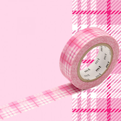 Masking Tape 7 m x 15 mm Tartan Rose