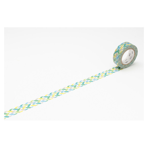 Masking Tape 7 m x 15 mm Entrelacs Verts