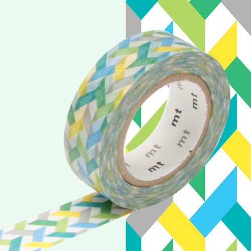 Masking Tape 7 m x 15 mm Entrelacs Verts