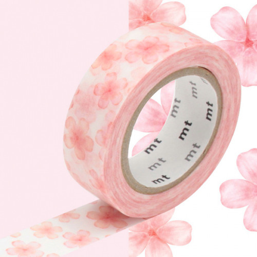 Masking Tape 7 m x 15 mm Fleurs de cerisier Sakura