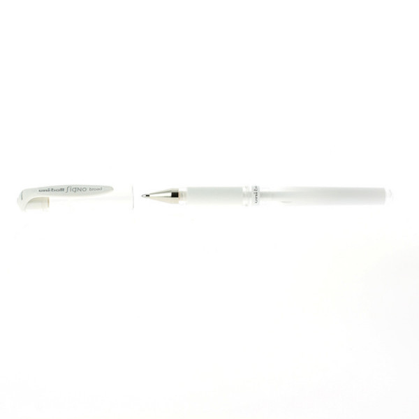 Stylo gel Signo Broad Blanc 1 mm