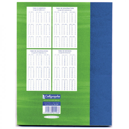Cahier de brouillon 17x22 cm
