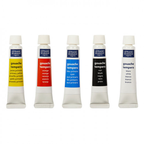 Gouache 5 tubes de 10 ml