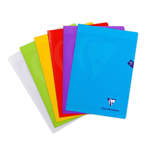 Cahier couverture polypropylène A4 cm 96 p