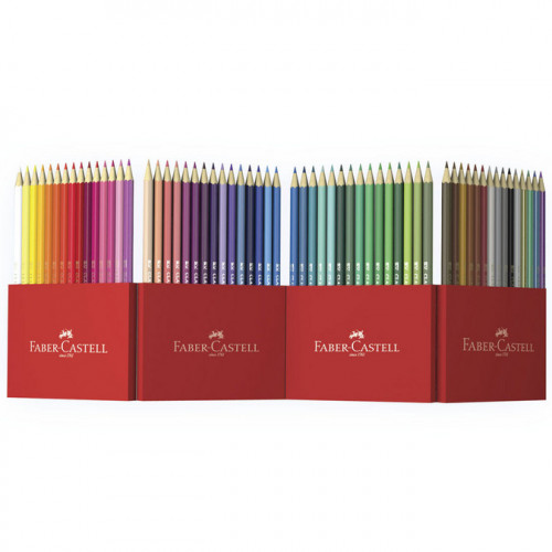 Crayon de couleur Château accordéon - 60 pcs