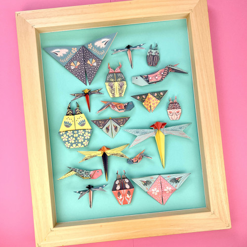 Kit origami Insectes 60 feuilles 3 formats