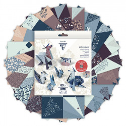 Kit origami Animaux 60 feuilles 3 formats