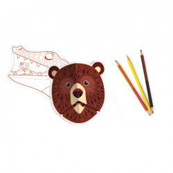 Coloriage Graffy 3D Animaux de la savane