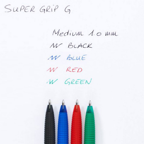 Stylo bille Super Grip G Rétractable Pointe moyenne Noir