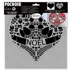 Pochoir masque Cœur scandinave