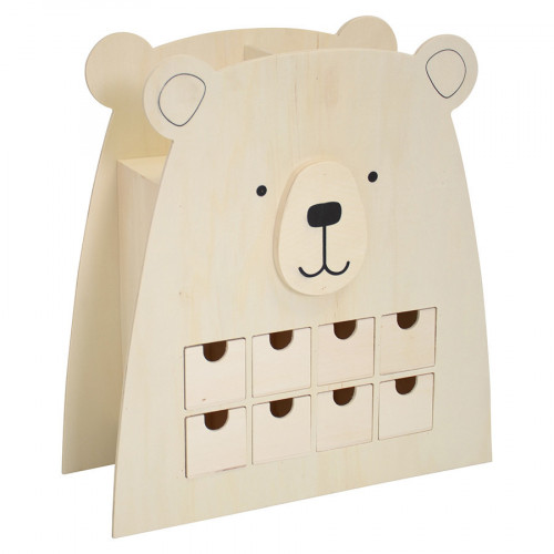 Meuble en bois Ours 35,5 x 33 x 13,5 cm