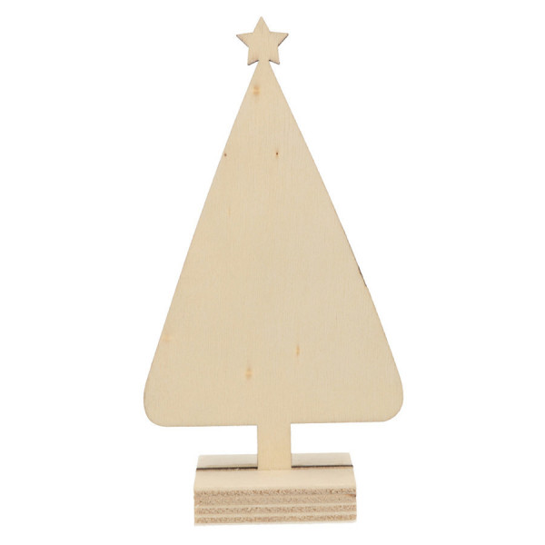 Sapin en bois à poser 3 pcs