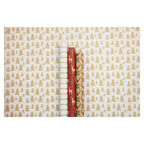 Papier cadeau Lovely home Rouge 0,7 x 5 m