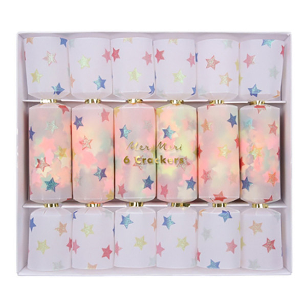 Pochette surprise Crackers à confettis 6 pcs