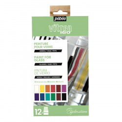 Peinture Vitrea 160 set Exploration 12 x 20 ml