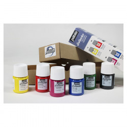 Peinture Setacolor tissus clairs set Initiation 6 x 20 ml