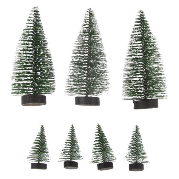 Décoration Sapin enneigé 7 pcs