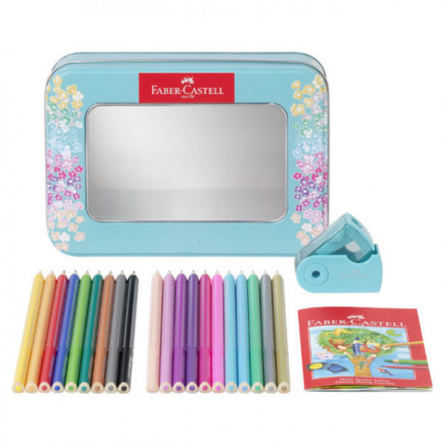 Coffret métal Sparkle 20 crayons + taille crayon