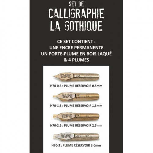 Set de calligraphie Gothique