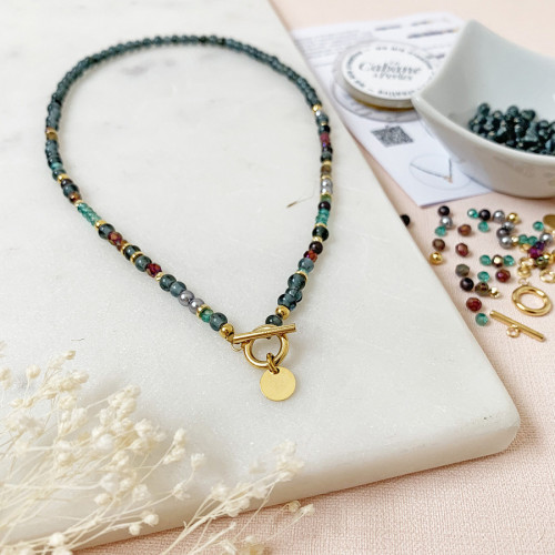 Kit bijou Collier Marieta vert