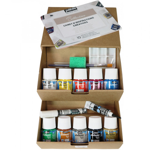 Peinture Setacolor set Collection n°1 10 x 45 ml