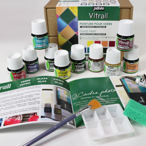 Peinture Vitrail set Collection 10 x 45 ml